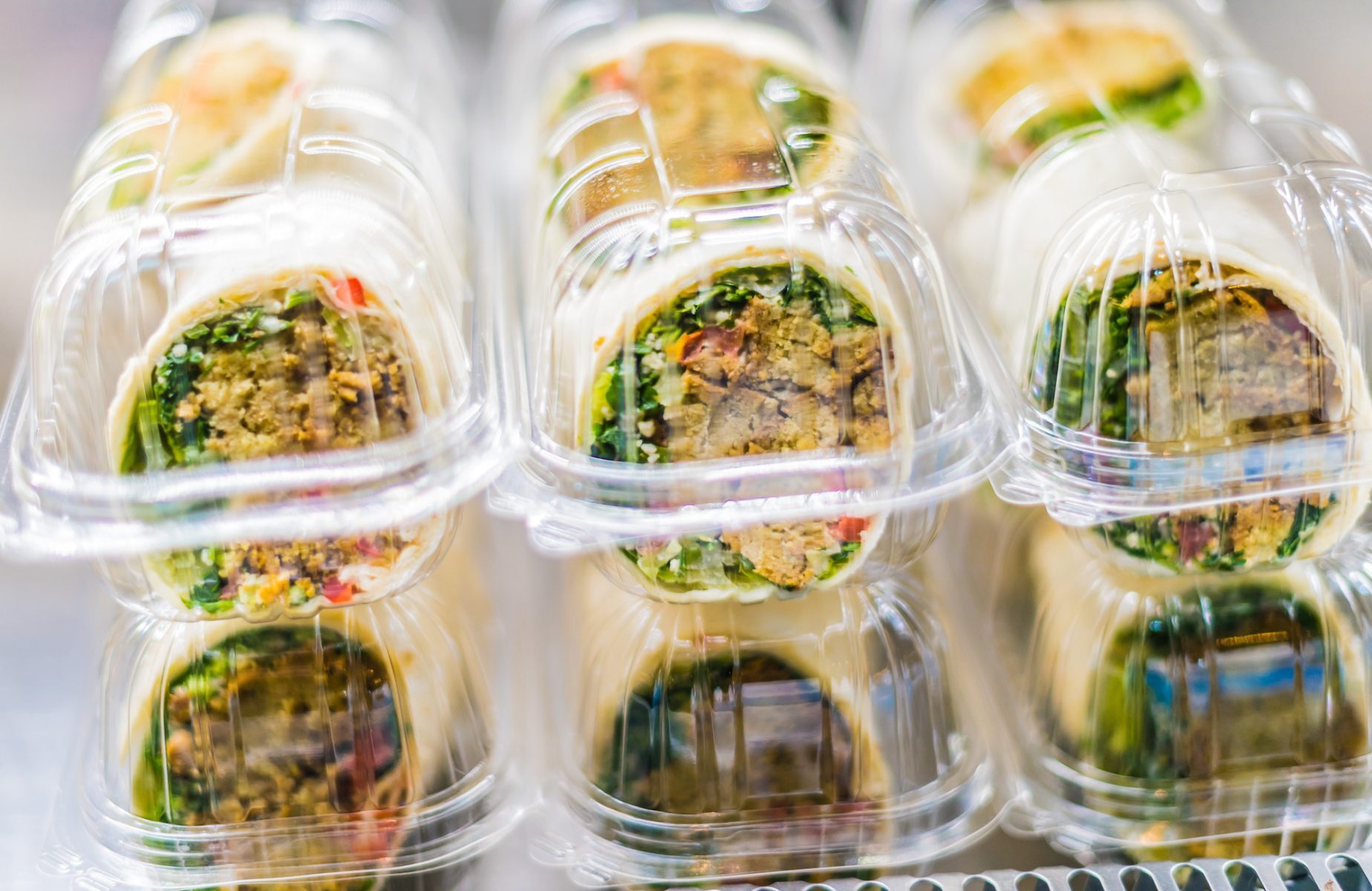 Pre-packaged sandwiches displayed in a commercial refrigerator Nashville micro-markets