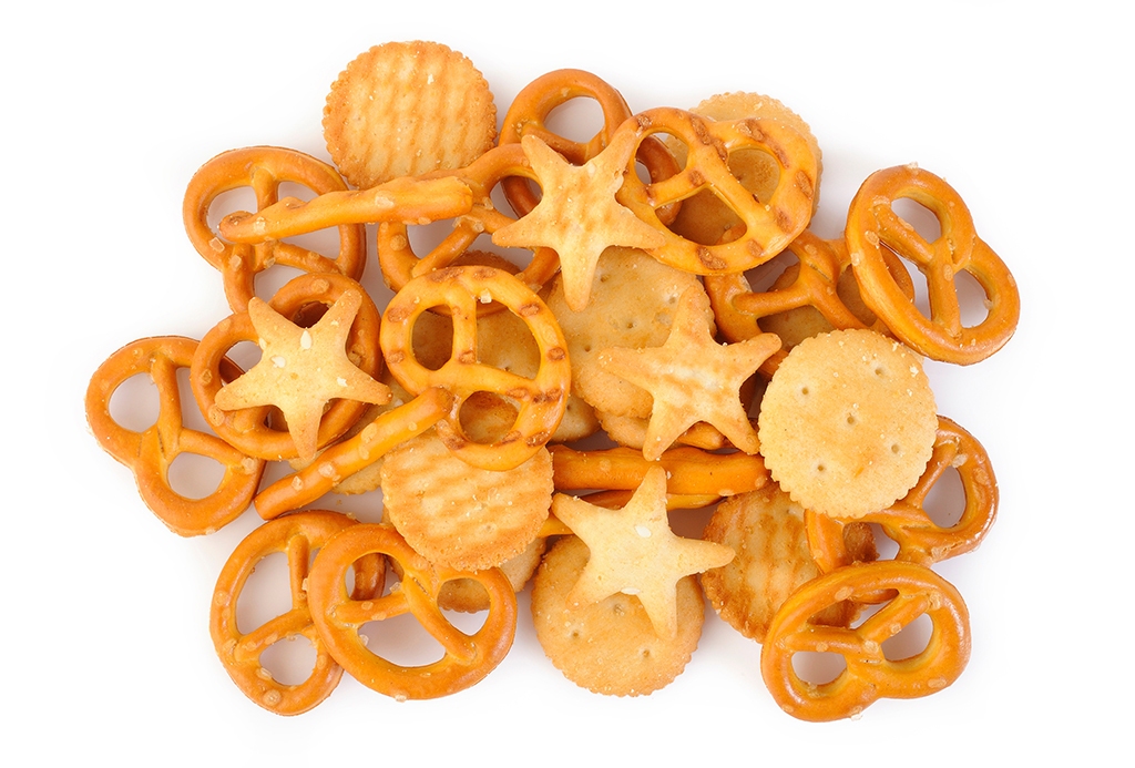 mixed crackers on white background Tucson healthy vending service and office coffee solutions