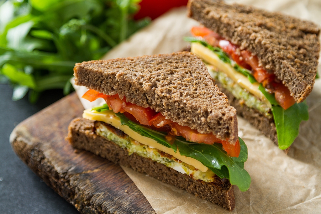 Vegan sandwich with salad and cheese micro markets and vending machine solutions in Honolulu